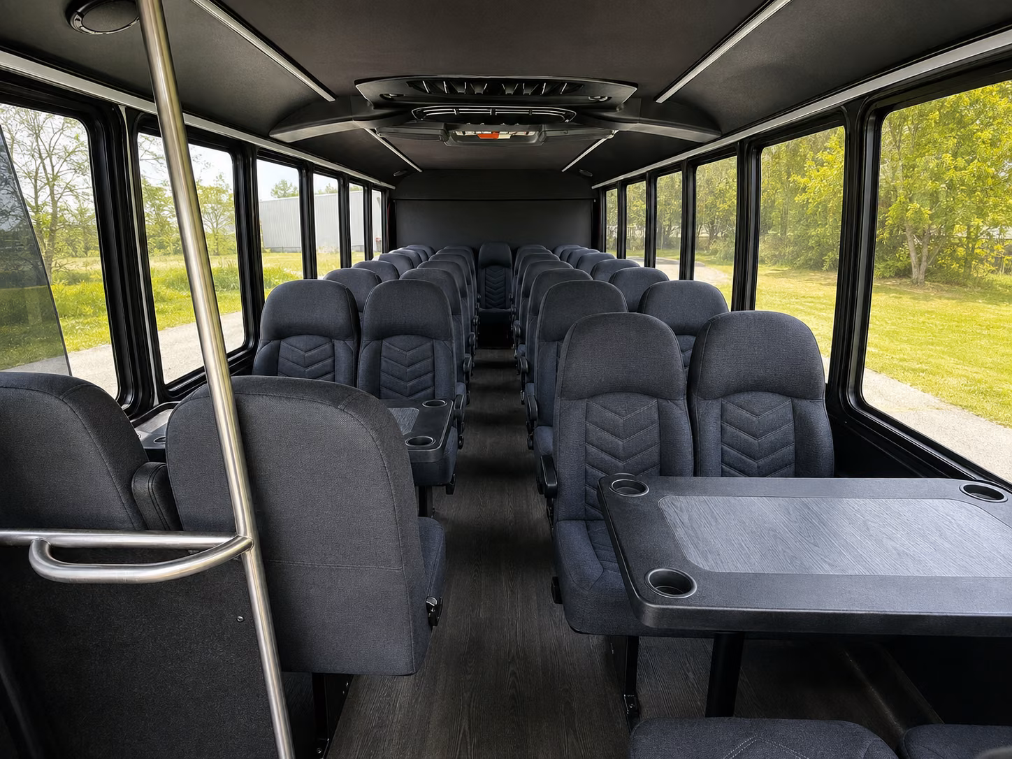 danbury 20 passenger minibus inside
