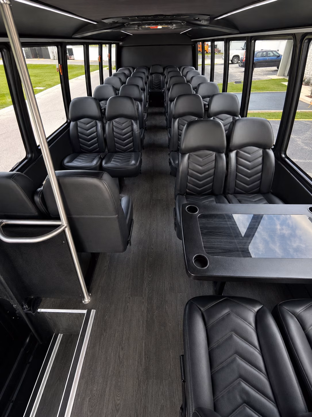 danbury 20 passenger minibus interior