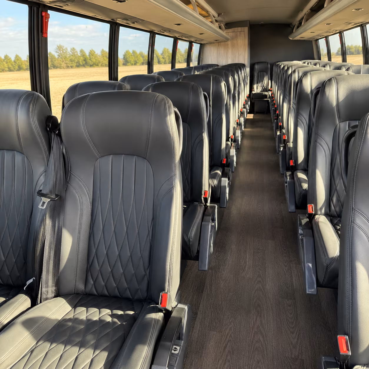 danbury 30 passenger minibus inside