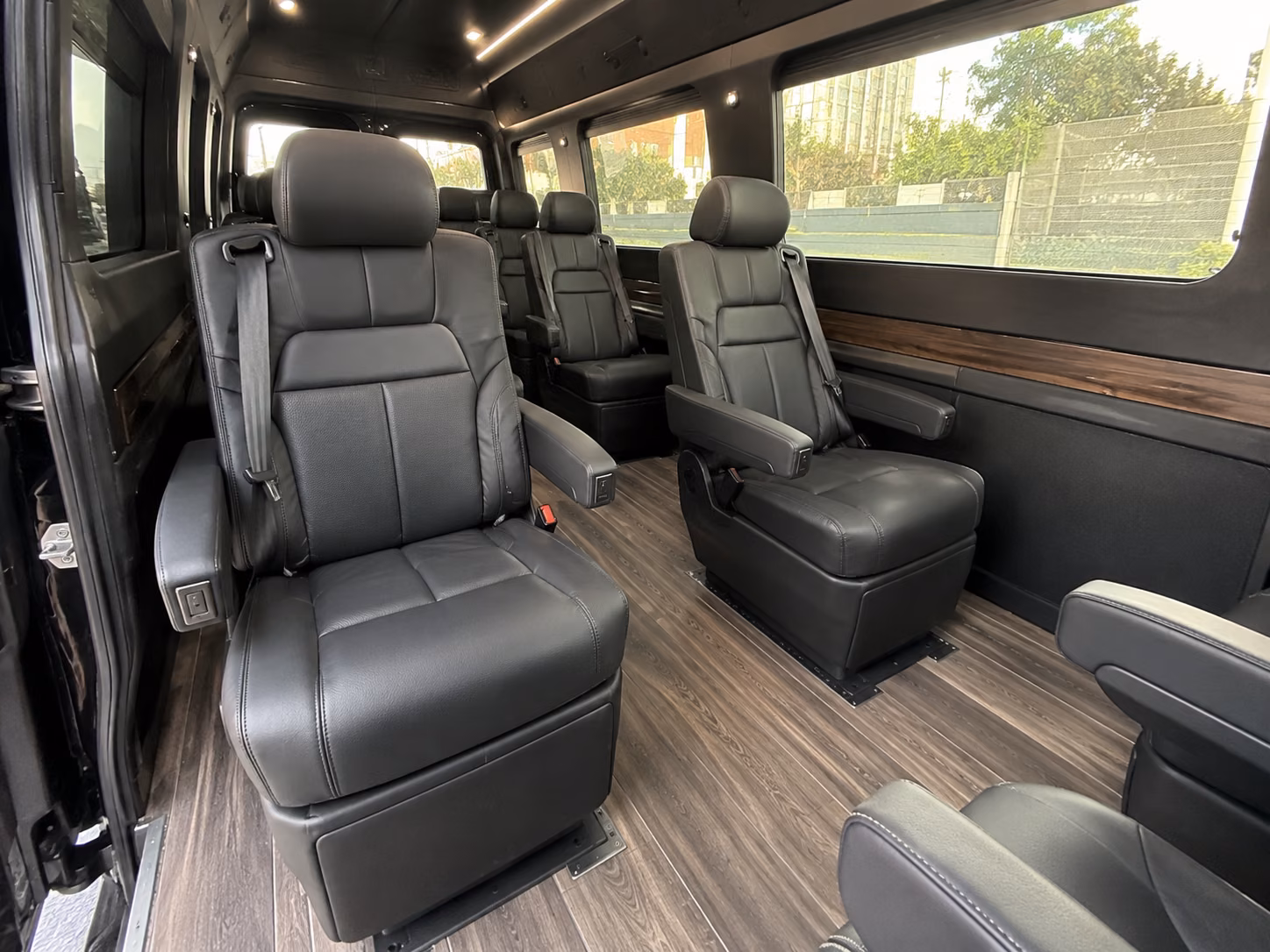 danbury sprinter van with driver inside